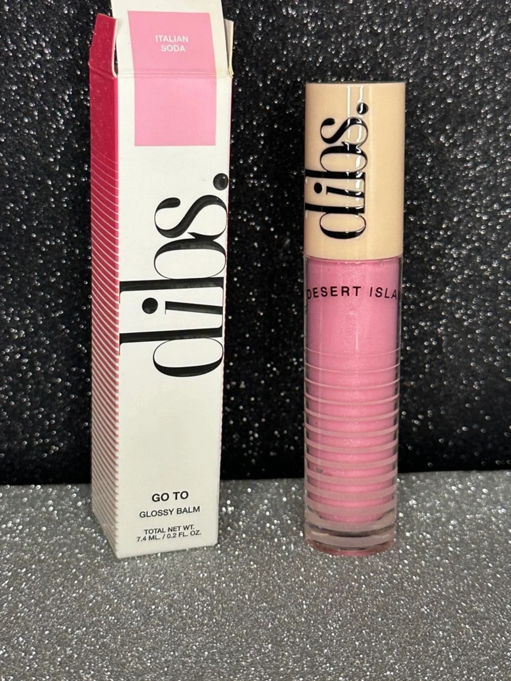 Dibs Go To Glossy Balm — Italian Soda Pink Hydrating Lip Gloss